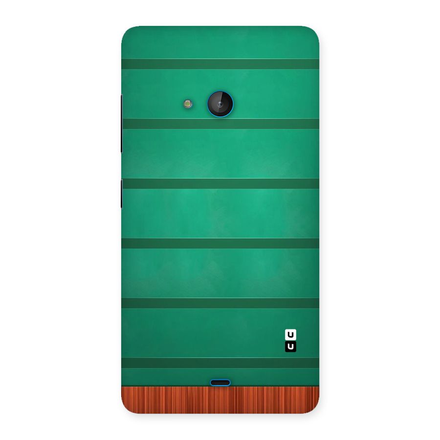 Green Wood Stripes Back Case for Lumia 540