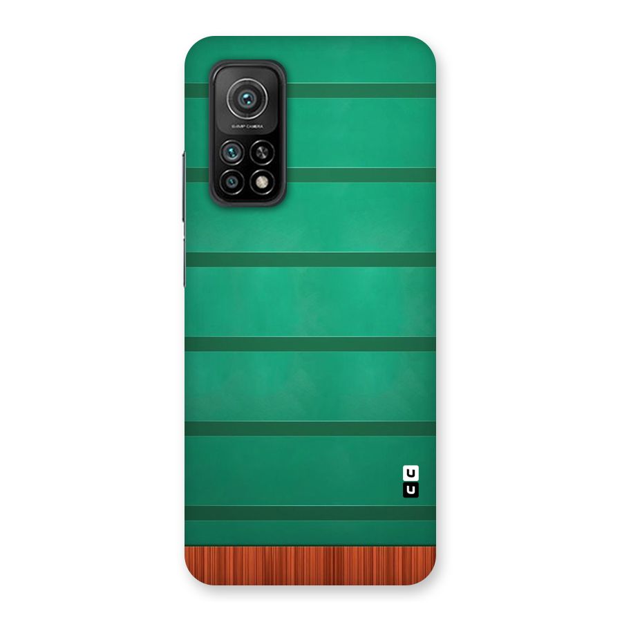 Green Wood Stripes Back Case for Mi 10T 5G