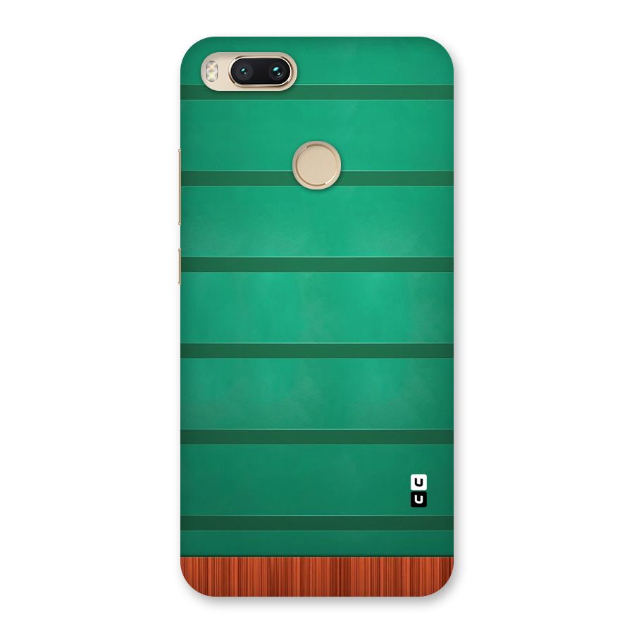 Green Wood Stripes Back Case for Mi A1