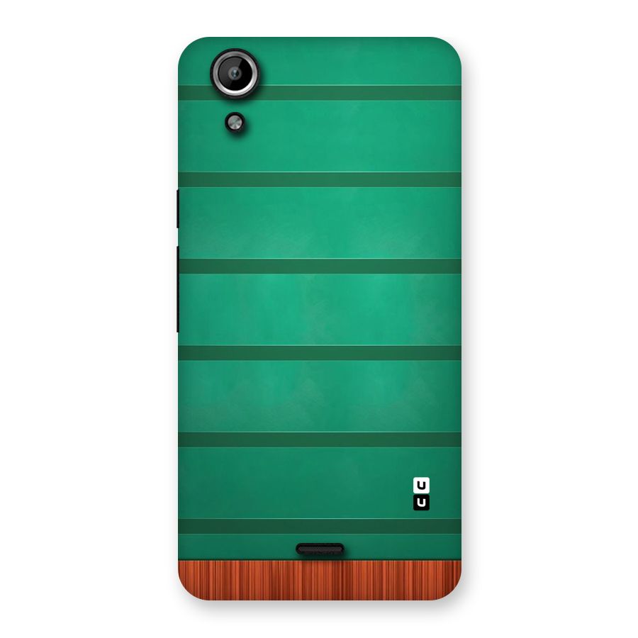 Green Wood Stripes Back Case for Micromax Canvas Selfie Lens Q345