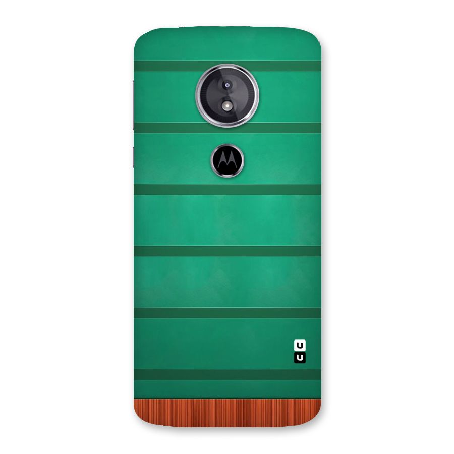 Green Wood Stripes Back Case for Moto E5