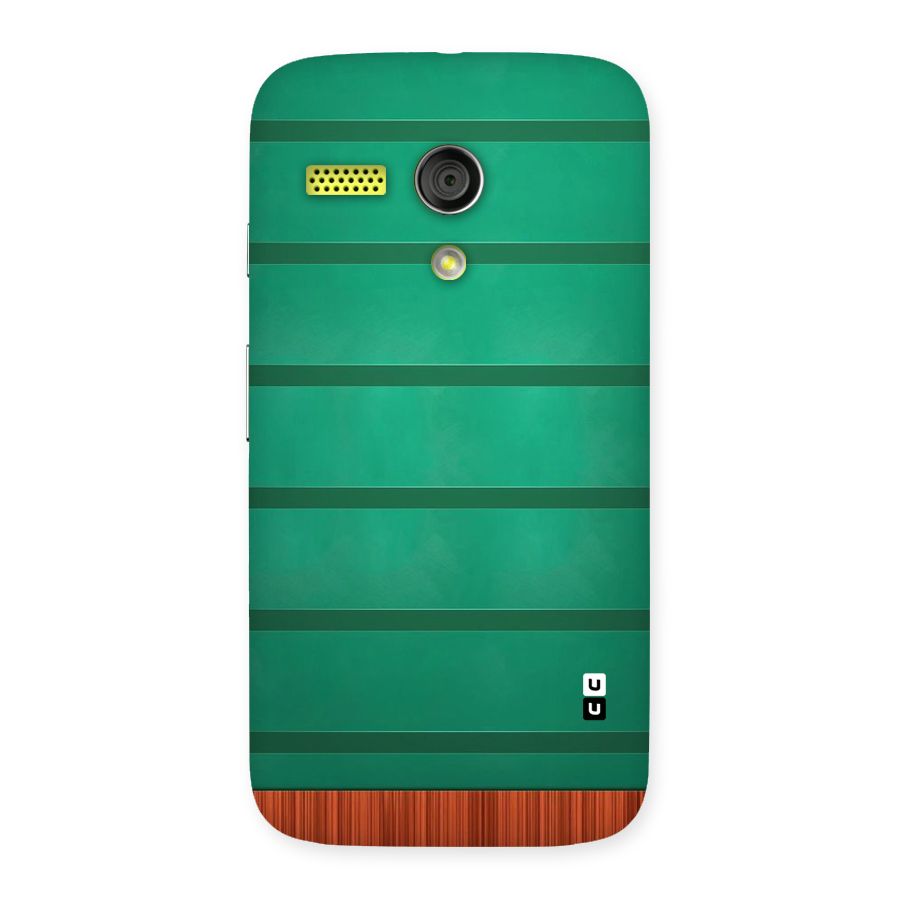 Green Wood Stripes Back Case for Moto G
