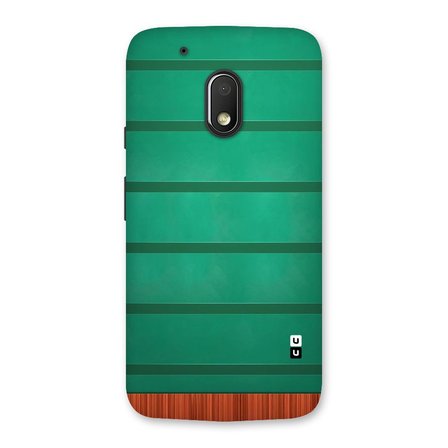 Green Wood Stripes Back Case for Moto G4 Play