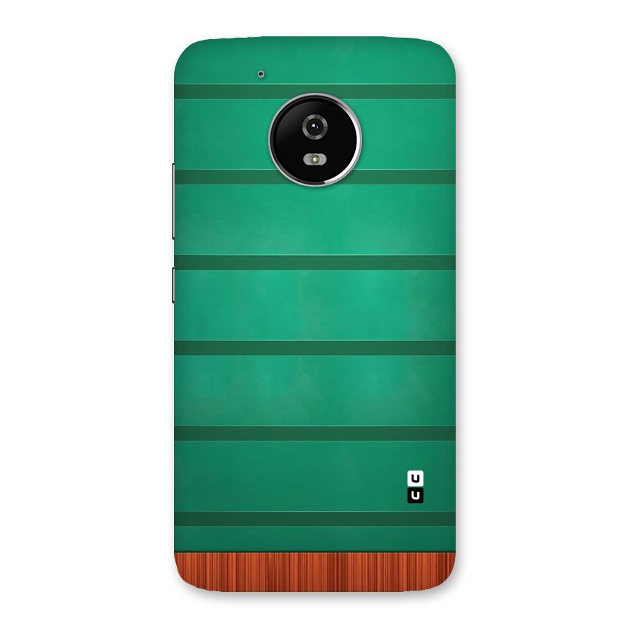 Green Wood Stripes Back Case for Moto G5