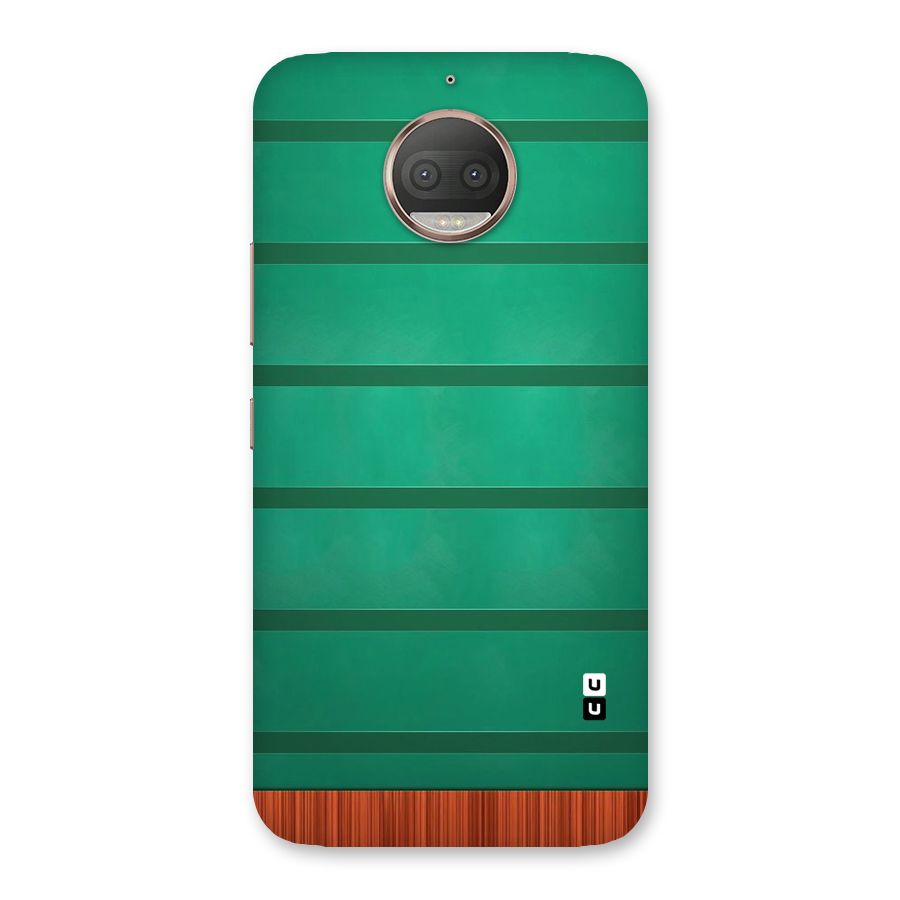 Green Wood Stripes Back Case for Moto G5s Plus