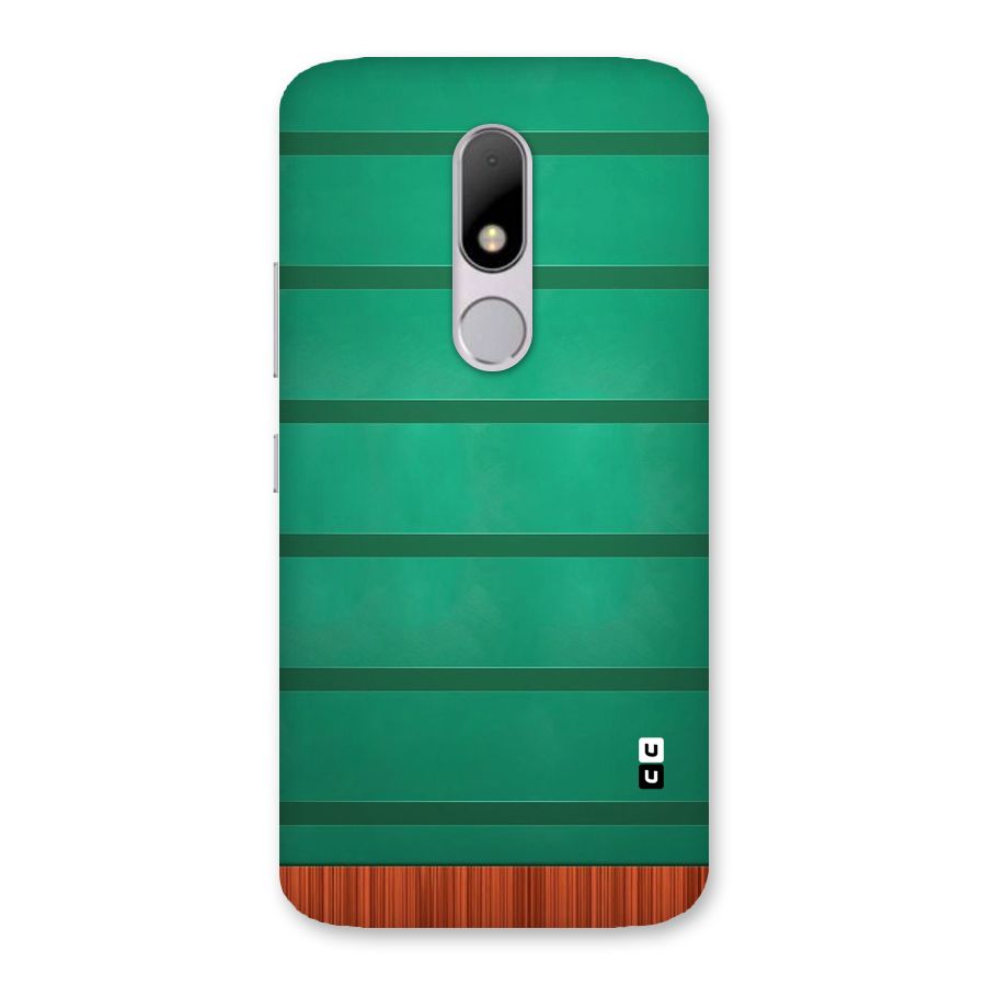 Green Wood Stripes Back Case for Moto M