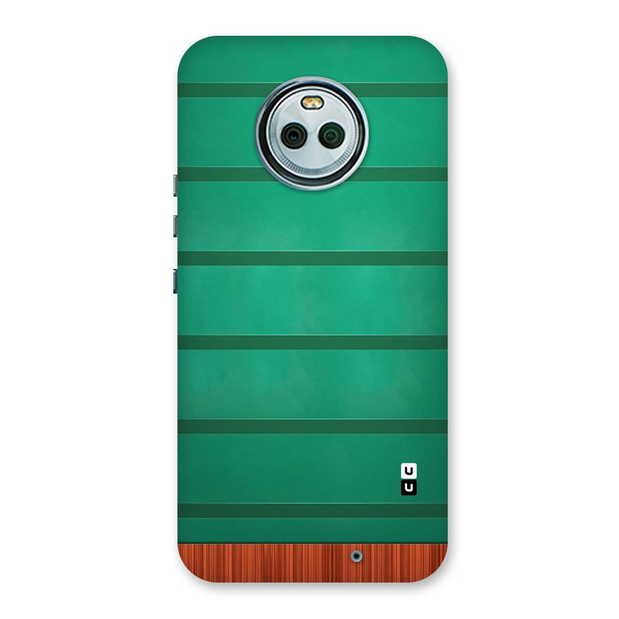 Green Wood Stripes Back Case for Moto X4