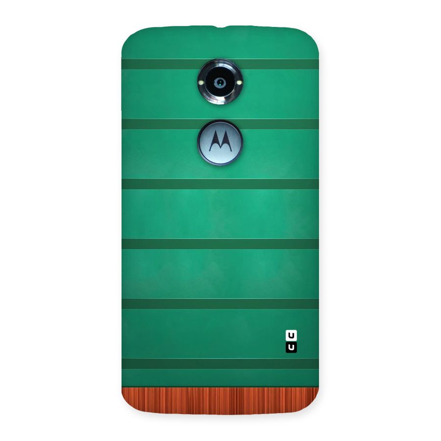 Green Wood Stripes Back Case for Moto X 2nd Gen