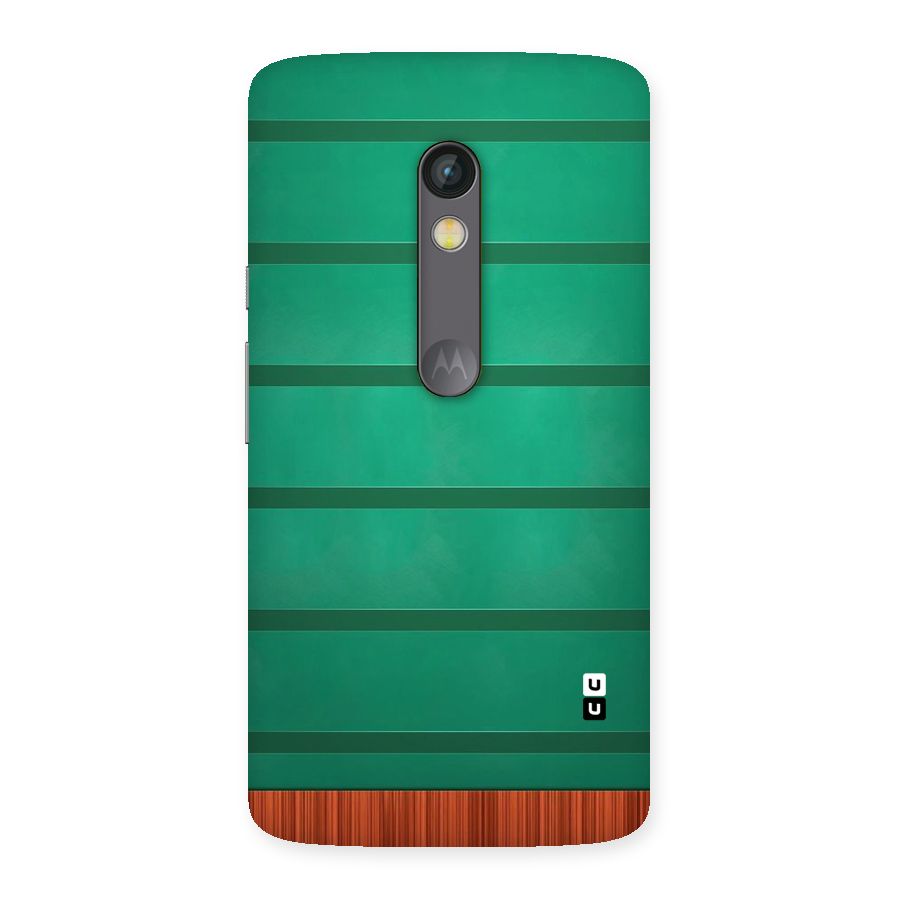 Green Wood Stripes Back Case for Moto X Play