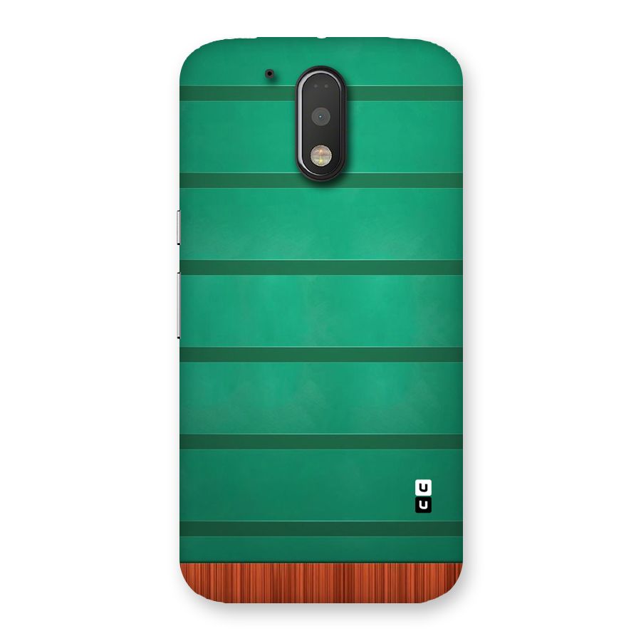 Green Wood Stripes Back Case for Motorola Moto G4 Plus