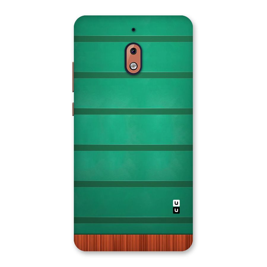 Green Wood Stripes Back Case for Nokia 2.1