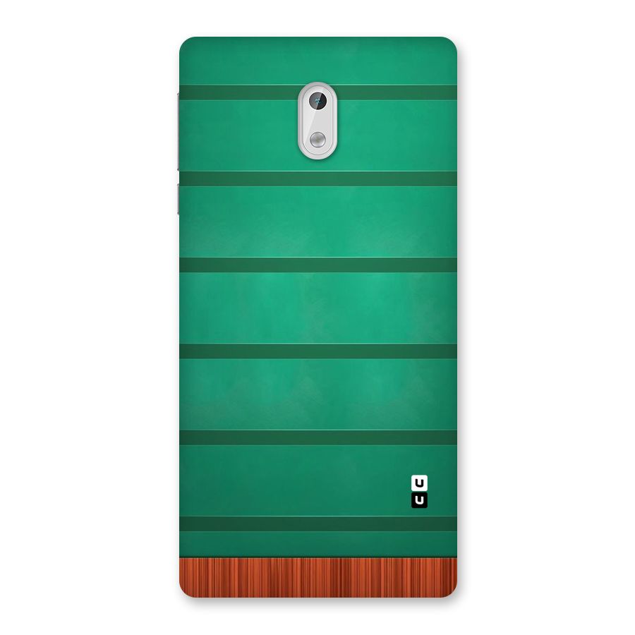 Green Wood Stripes Back Case for Nokia 3