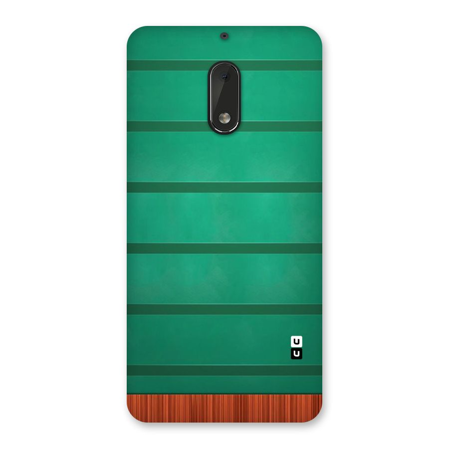 Green Wood Stripes Back Case for Nokia 6