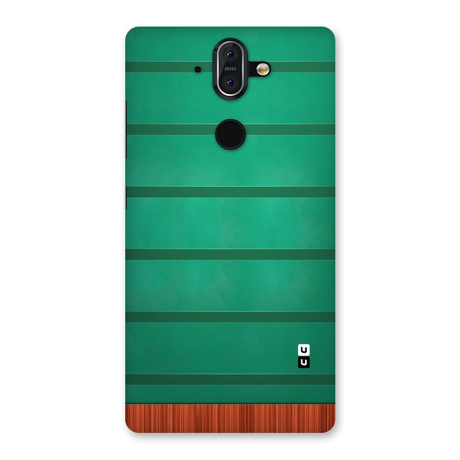 Green Wood Stripes Back Case for Nokia 8 Sirocco