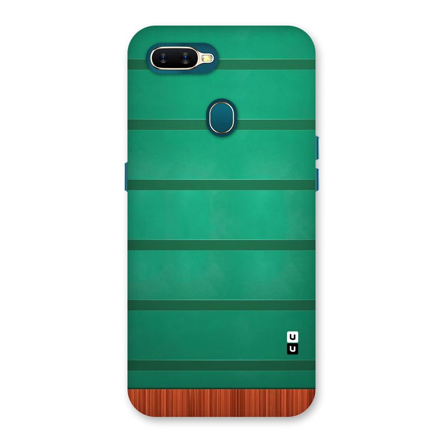 Green Wood Stripes Back Case for Oppo A11k