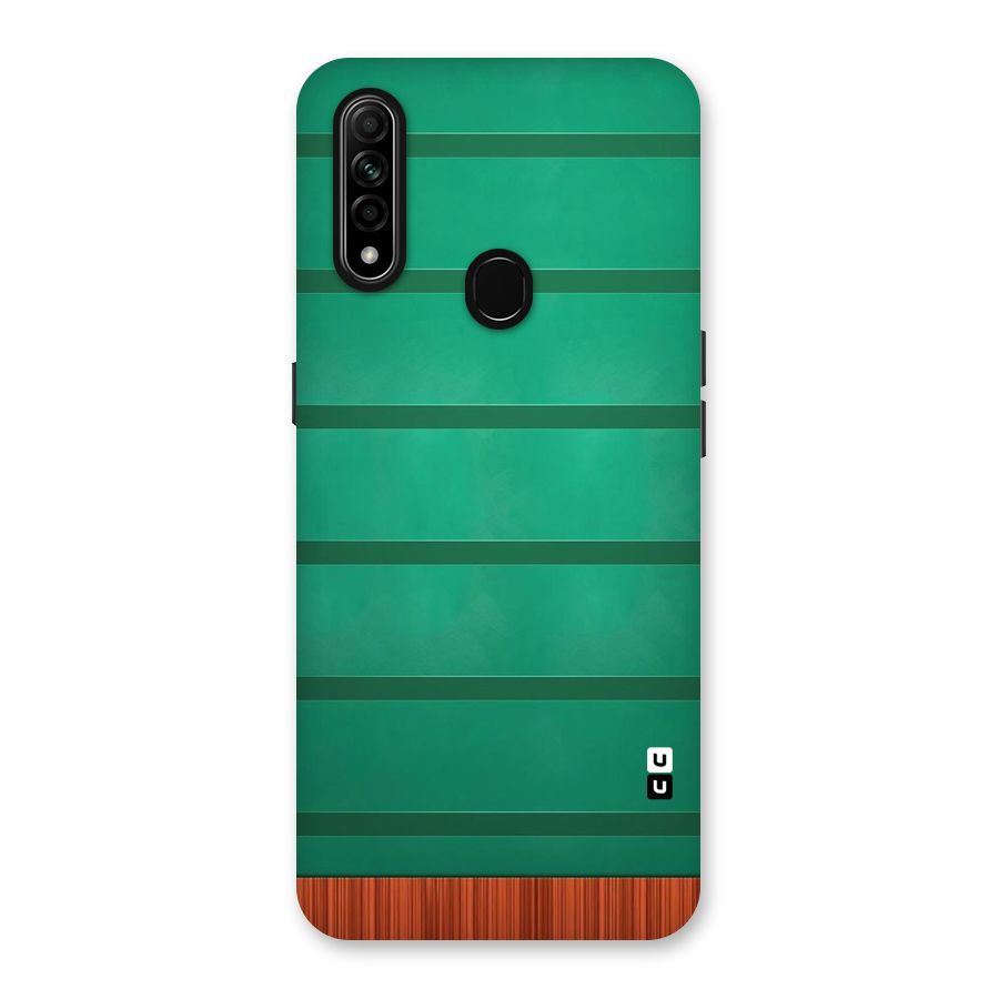 Green Wood Stripes Back Case for Oppo A31