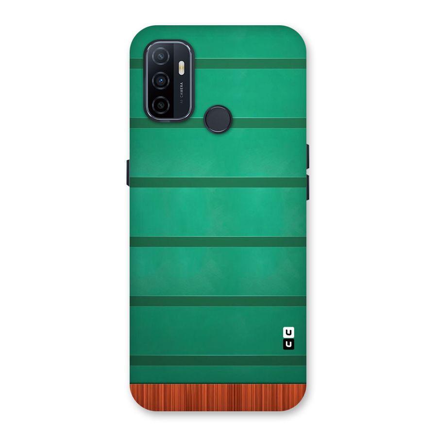 Green Wood Stripes Back Case for Oppo A32