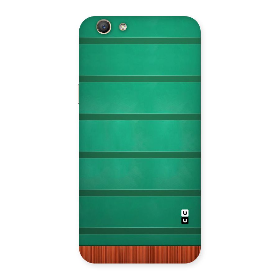 Green Wood Stripes Back Case for Oppo F1s