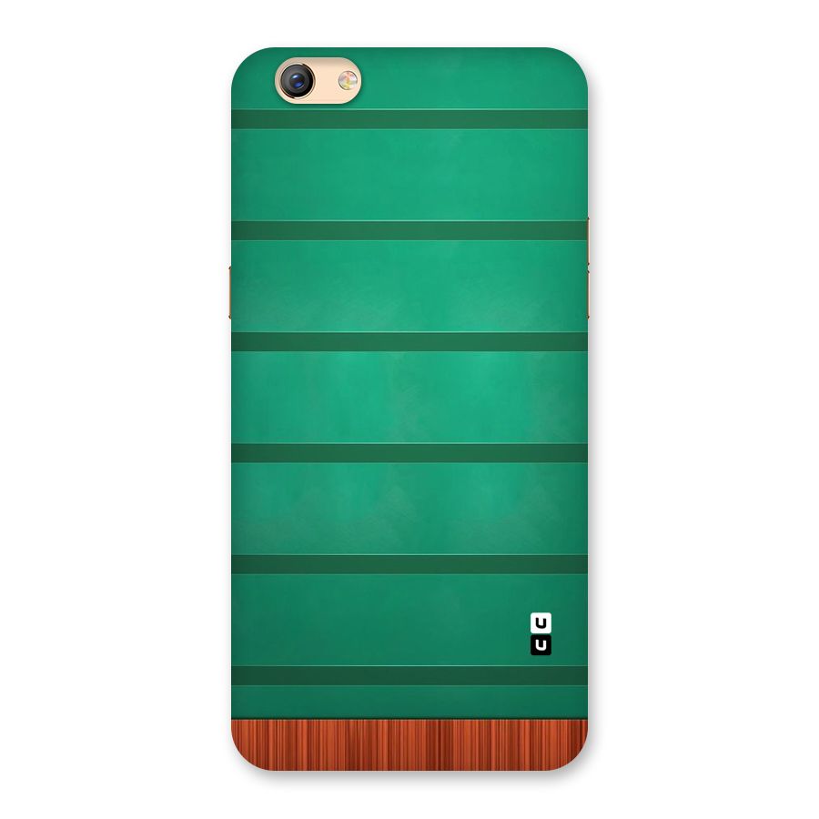 Green Wood Stripes Back Case for Oppo F3 Plus