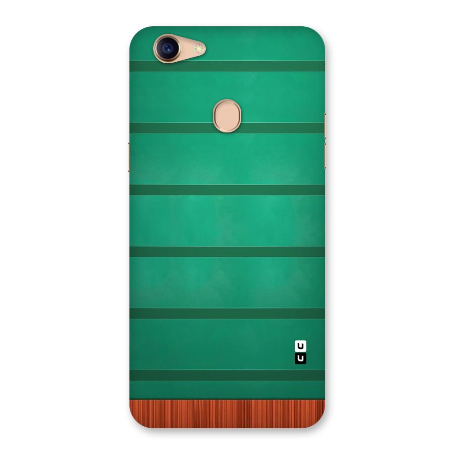 Green Wood Stripes Back Case for Oppo F5