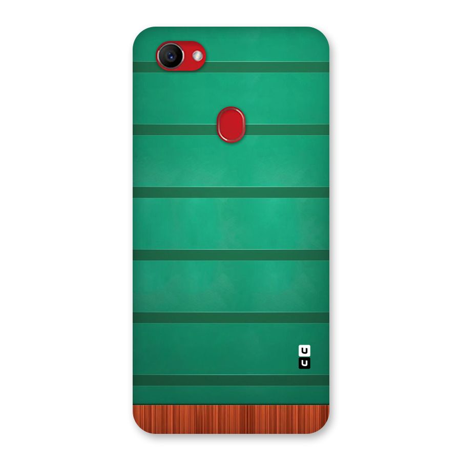 Green Wood Stripes Back Case for Oppo F7