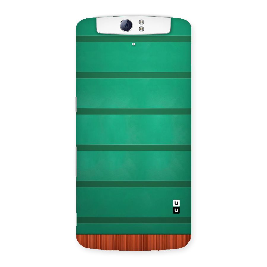 Green Wood Stripes Back Case for Oppo N1