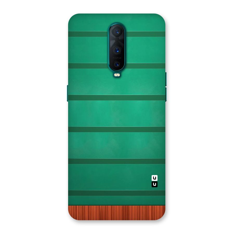 Green Wood Stripes Back Case for Oppo R17 Pro
