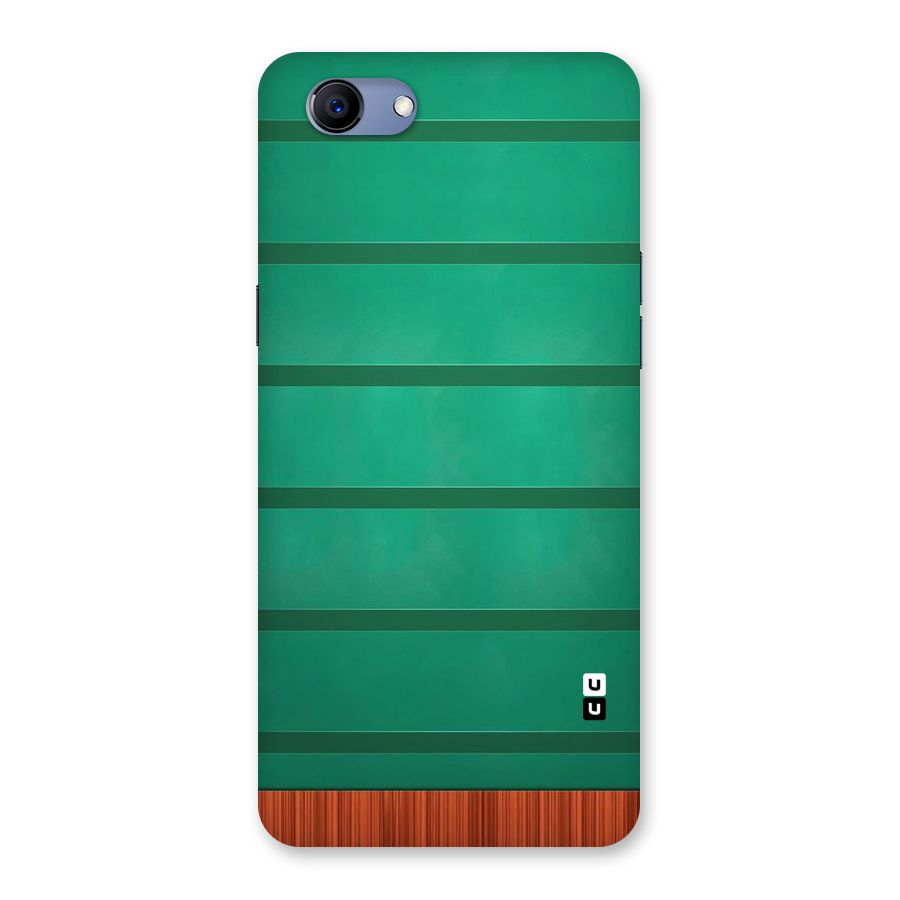 Green Wood Stripes Back Case for Oppo Realme 1