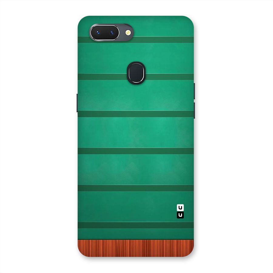 Green Wood Stripes Back Case for Oppo Realme 2