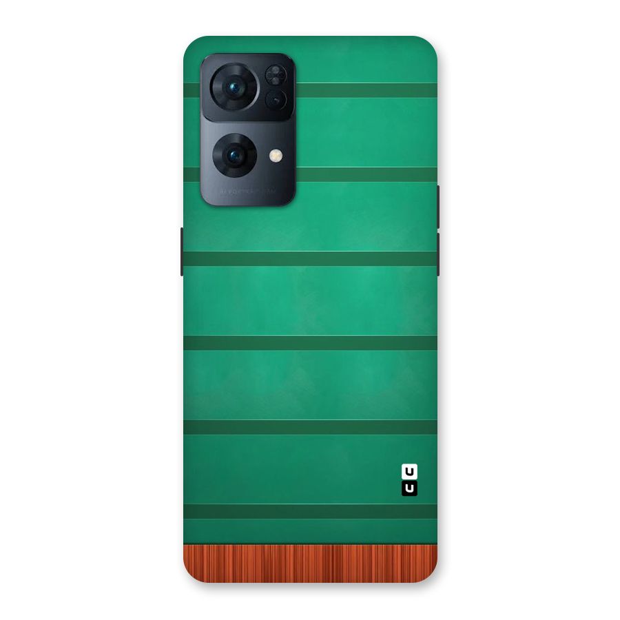 Green Wood Stripes Back Case for Oppo Reno7 Pro 5G