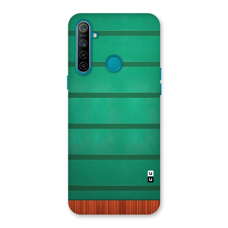 Green Wood Stripes Back Case for Realme 5i