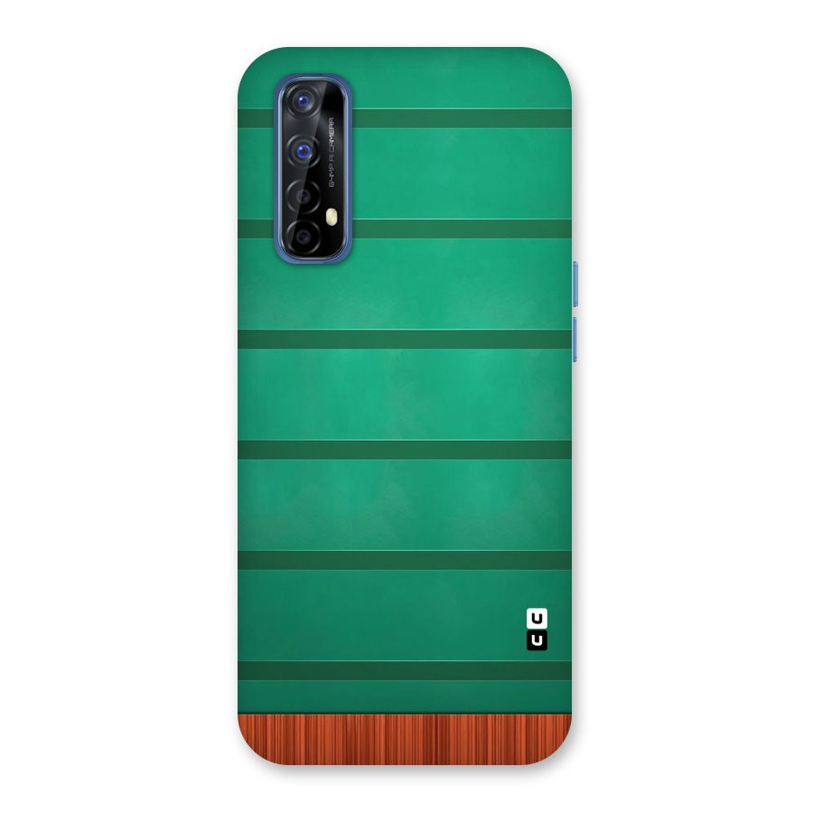 Green Wood Stripes Back Case for Realme 7