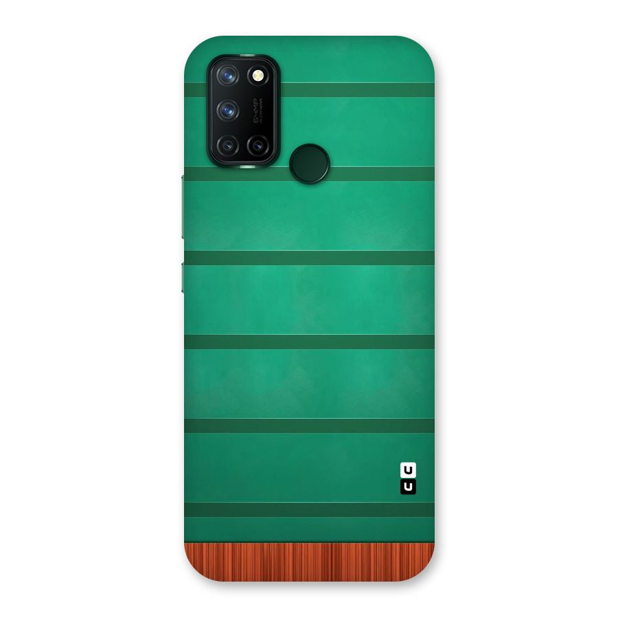 Green Wood Stripes Back Case for Realme 7i