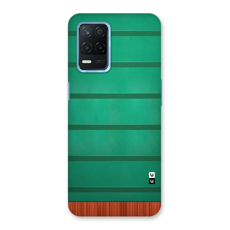 Green Wood Stripes Back Case for Realme 8 5G