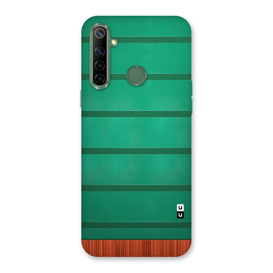 Green Wood Stripes Back Case for Realme Narzo 10