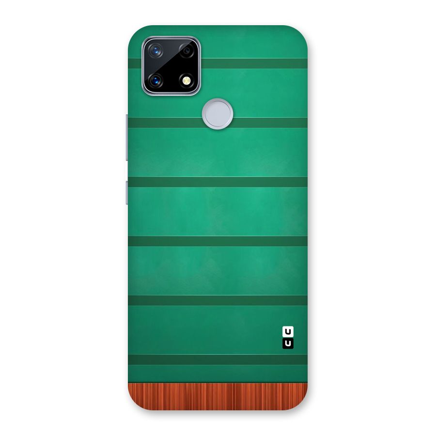 Green Wood Stripes Back Case for Realme Narzo 20