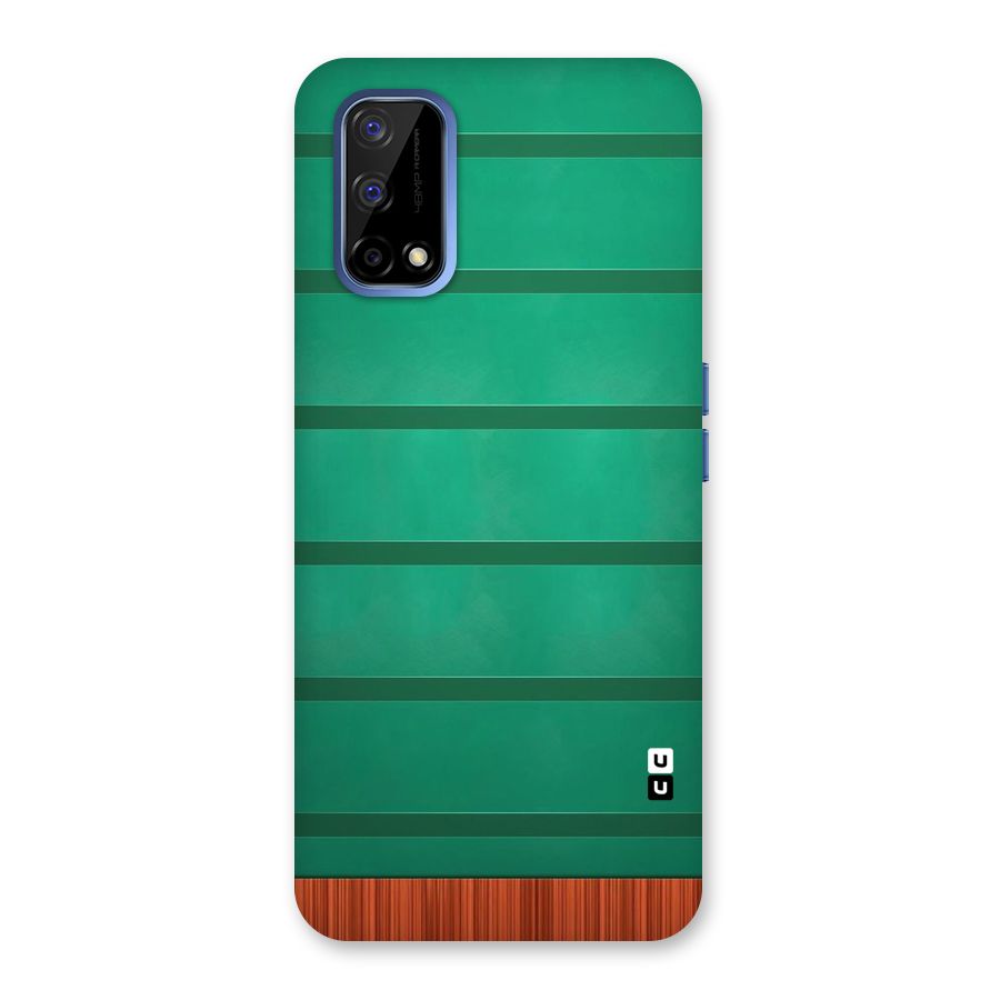 Green Wood Stripes Back Case for Realme Narzo 30 Pro