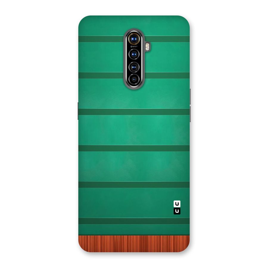 Green Wood Stripes Back Case for Realme X2 Pro