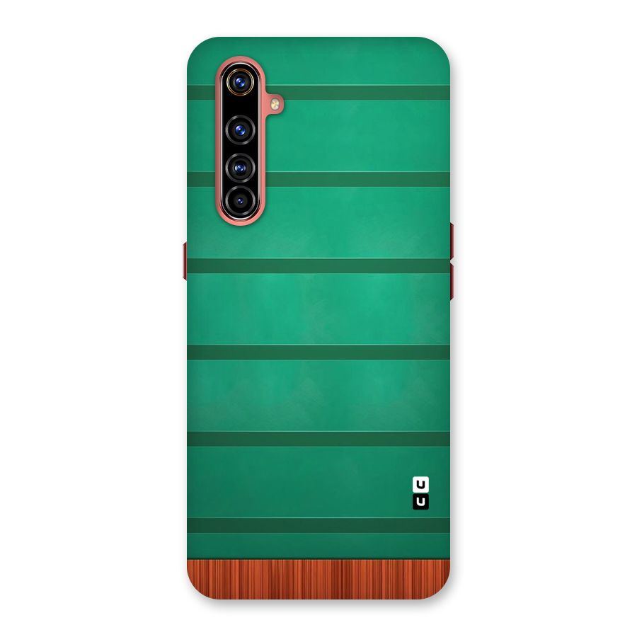 Green Wood Stripes Back Case for Realme X50 Pro