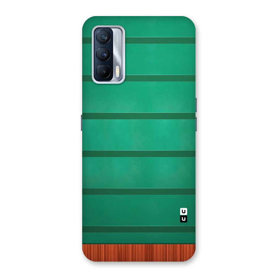 Green Wood Stripes Back Case for Realme X7