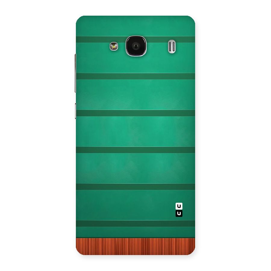 Green Wood Stripes Back Case for Redmi 2s
