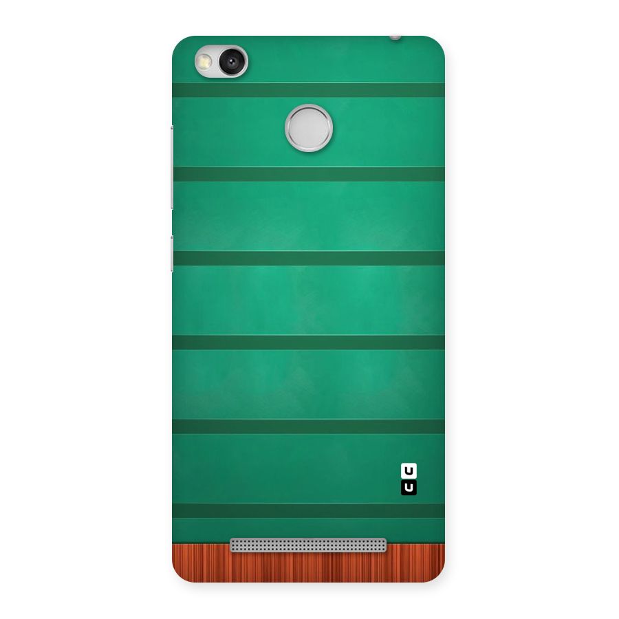 Green Wood Stripes Back Case for Redmi 3S Prime