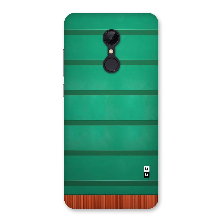 Green Wood Stripes Back Case for Redmi 5