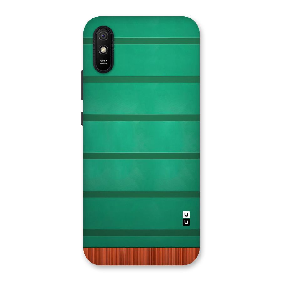 Green Wood Stripes Back Case for Redmi 9A