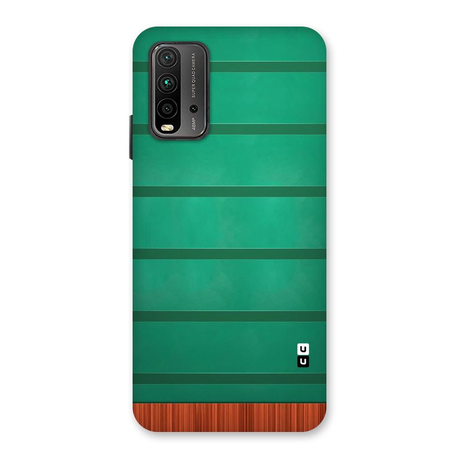 Green Wood Stripes Back Case for Redmi 9 Power