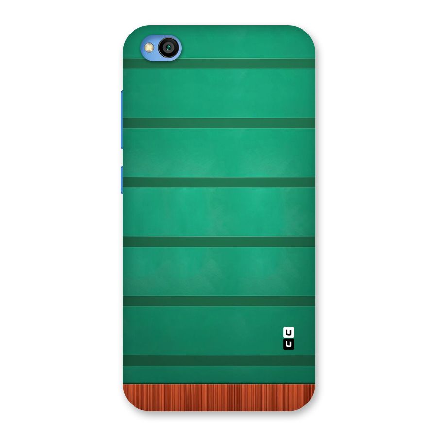 Green Wood Stripes Back Case for Redmi Go