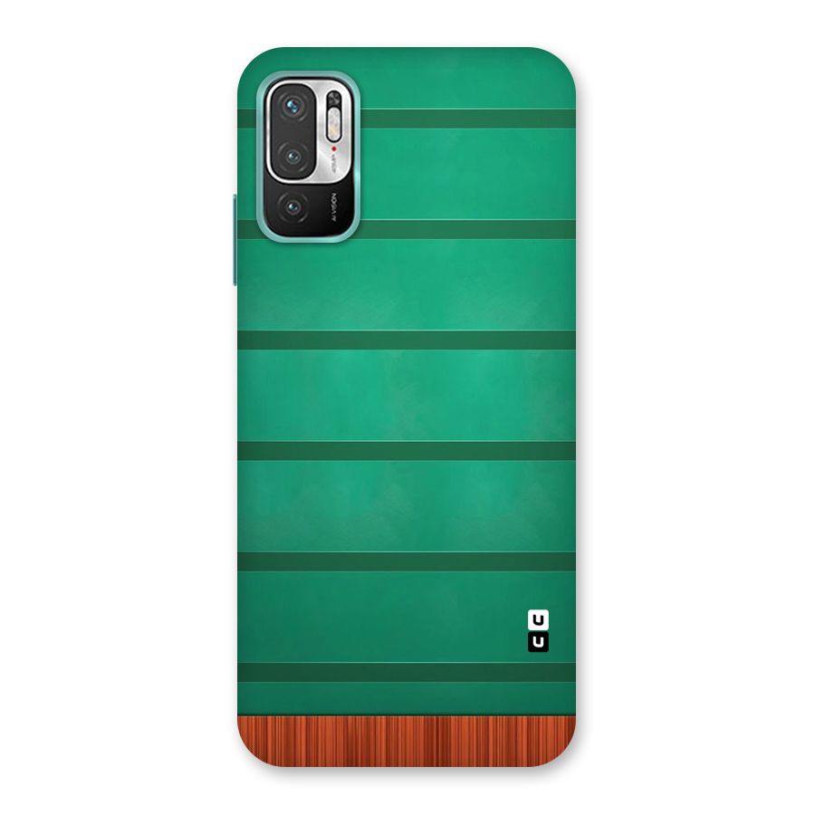 Green Wood Stripes Back Case for Redmi Note 10T 5G