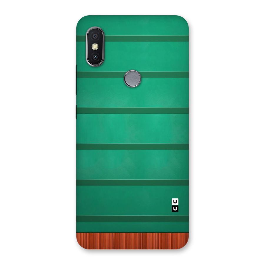 Green Wood Stripes Back Case for Redmi Y2