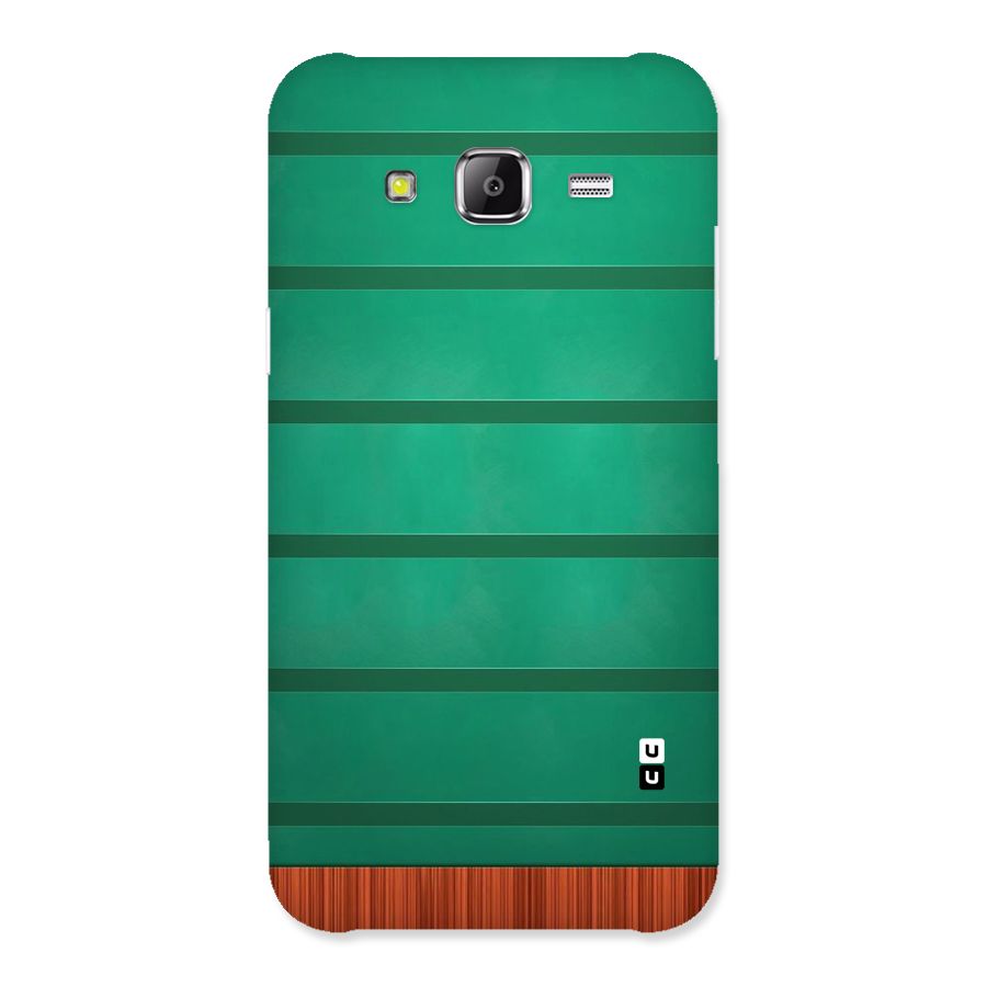 Green Wood Stripes Back Case for Samsung Galaxy J2 Prime