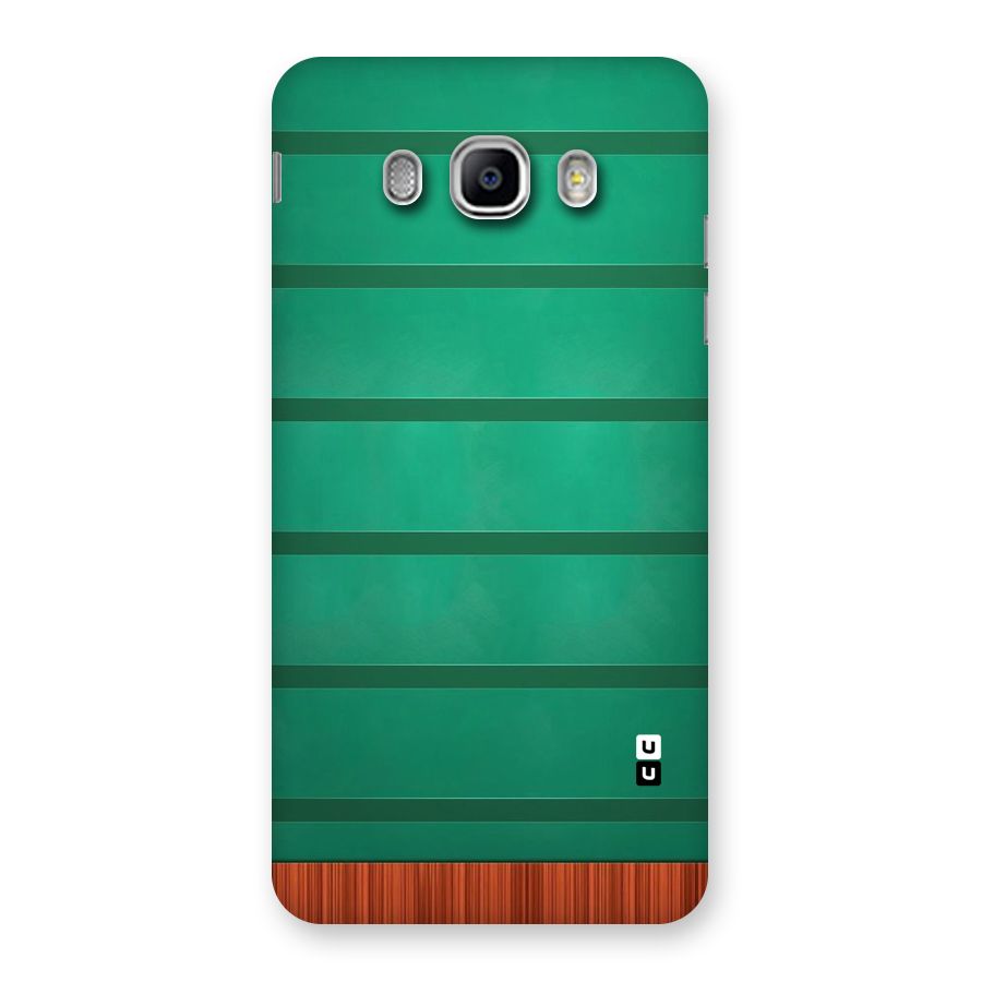 Green Wood Stripes Back Case for Samsung Galaxy J5 2016